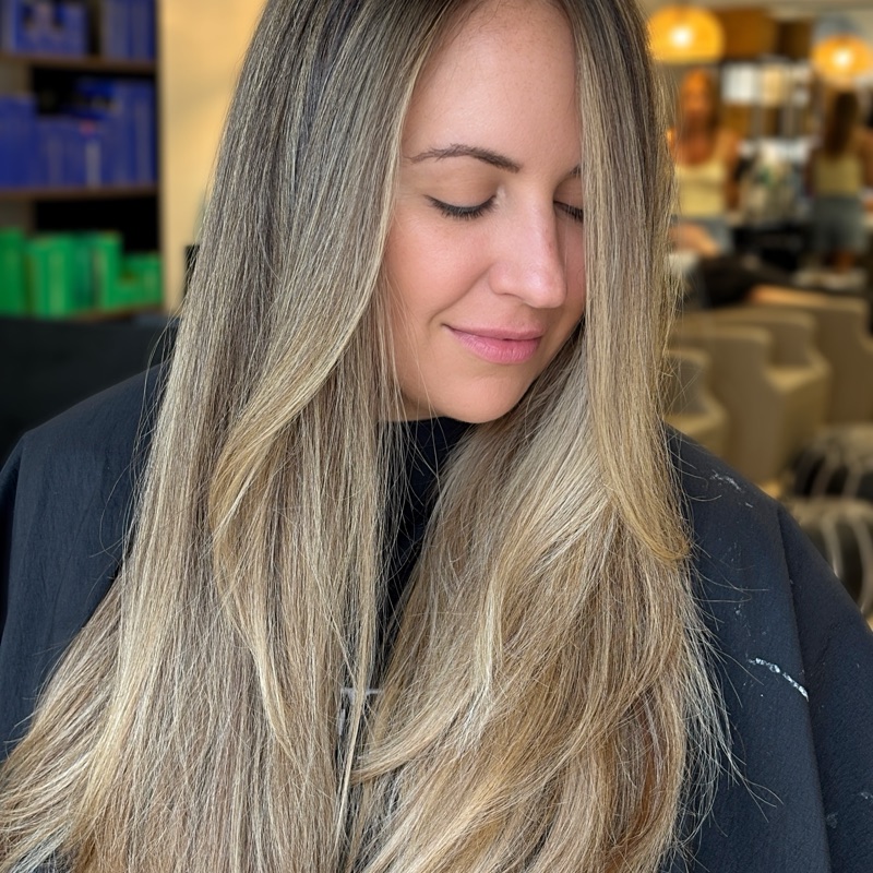 Soft blonde balayage by Shannon Rose at Drift Uptown, St. Petersburg